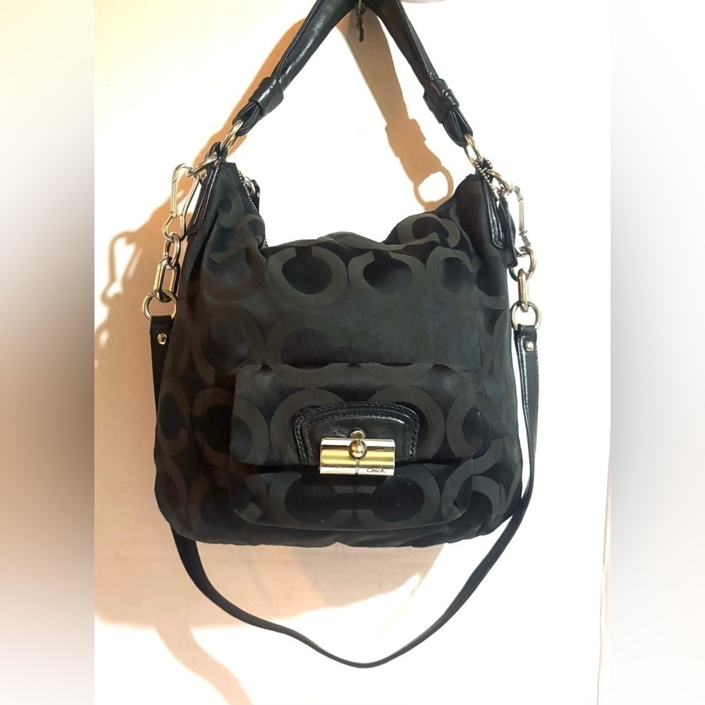 Coach CC signature print canvas crossbody handbag